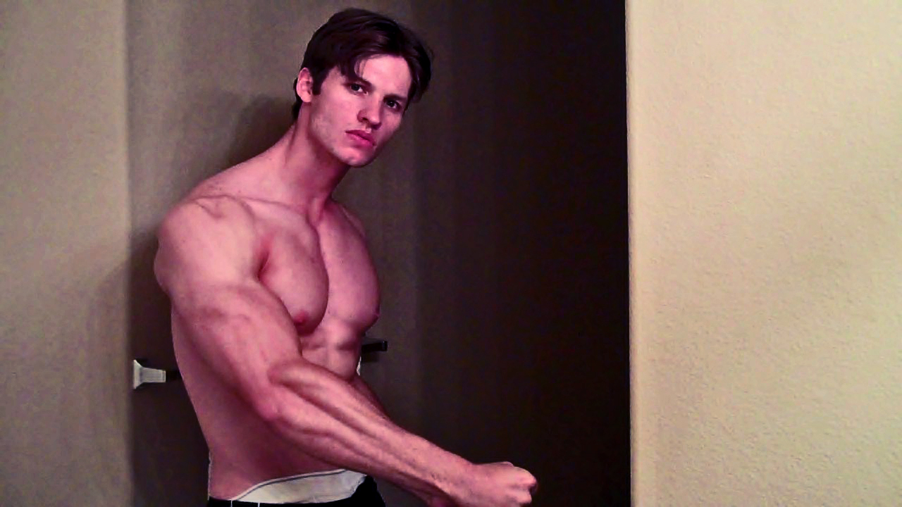 Post workout posing Video